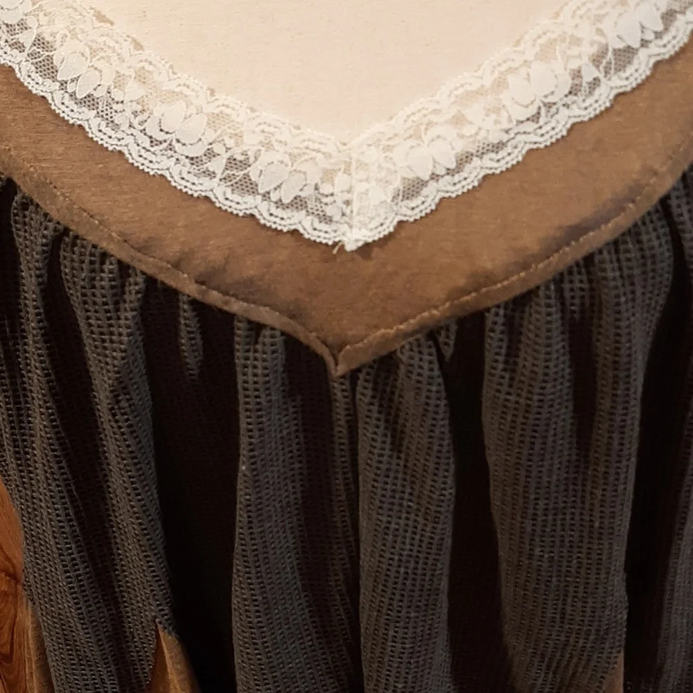 🥀NWT POL Spaghetti-Strap Lace, Waffle, Brown, and Black Tank (S)🥀 - Picture 2 of 7